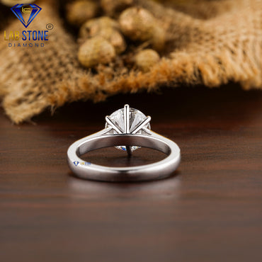 2.00 TDW Round Cut Women’s Solitaire Diamond Ring