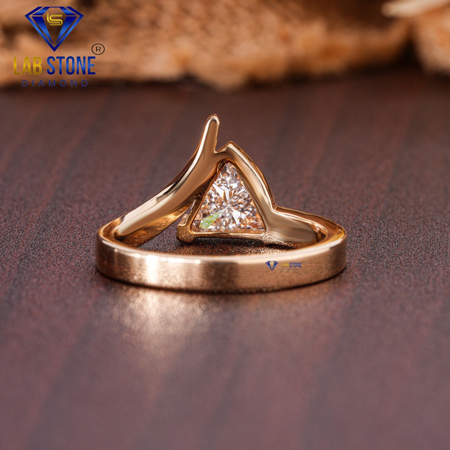 0.98 TDW Trillion Cut Women’s Solitaire Diamond Ring