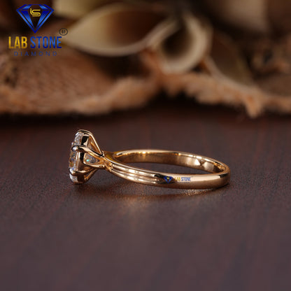 1.98 TDW Round Cut Diamond Women’s Solitaire Ring