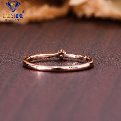 0.05 TDW Round Cut Diamond Women’s Solitaire Ring