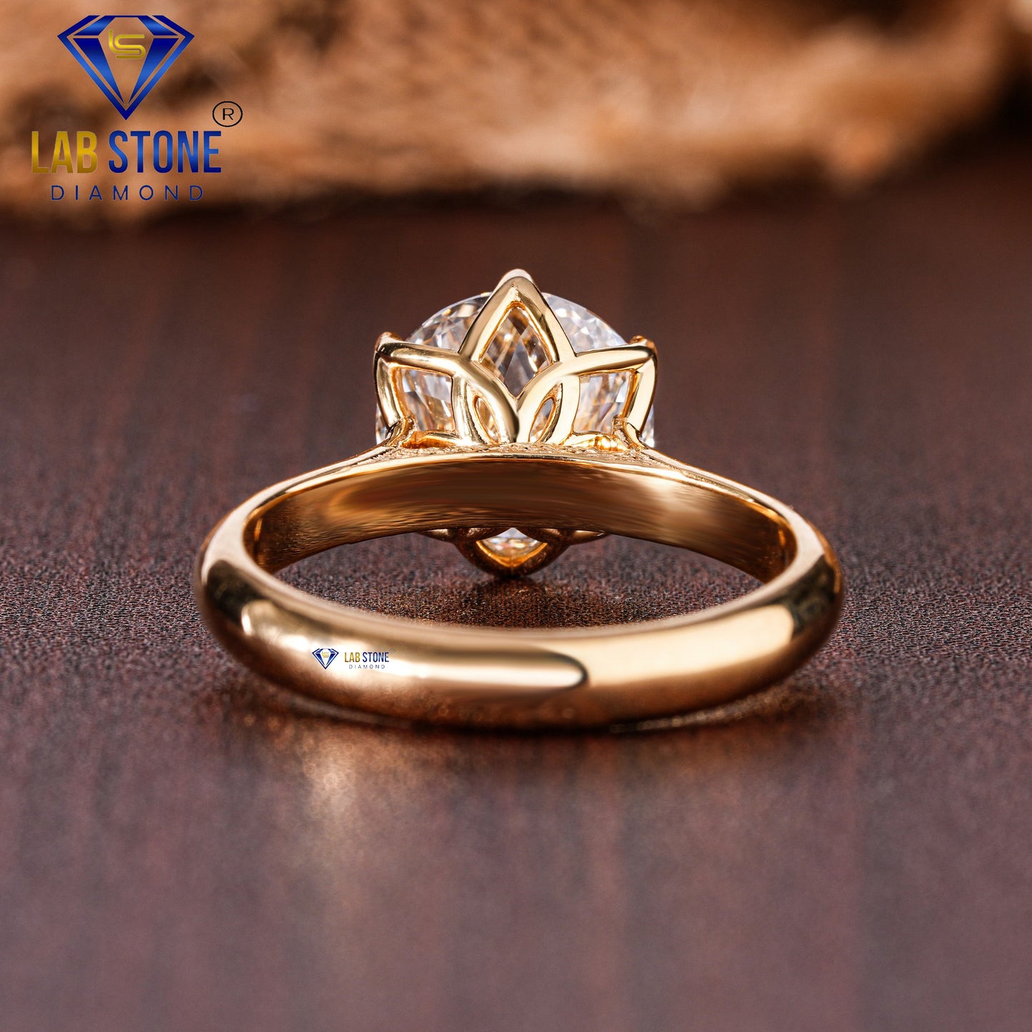 3.00 TDW Portuguese Cut Women’s Solitaire Diamond Ring