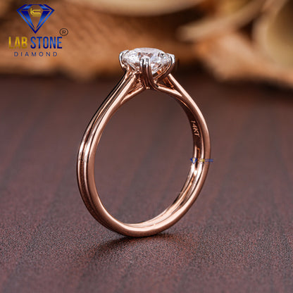 Round Cut Diamond Solitaire Ring 0.80 TDW