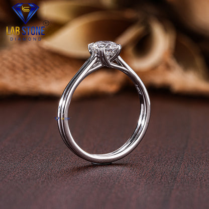 0.63 TDW Round Cut Diamond Women’s Solitaire Ring