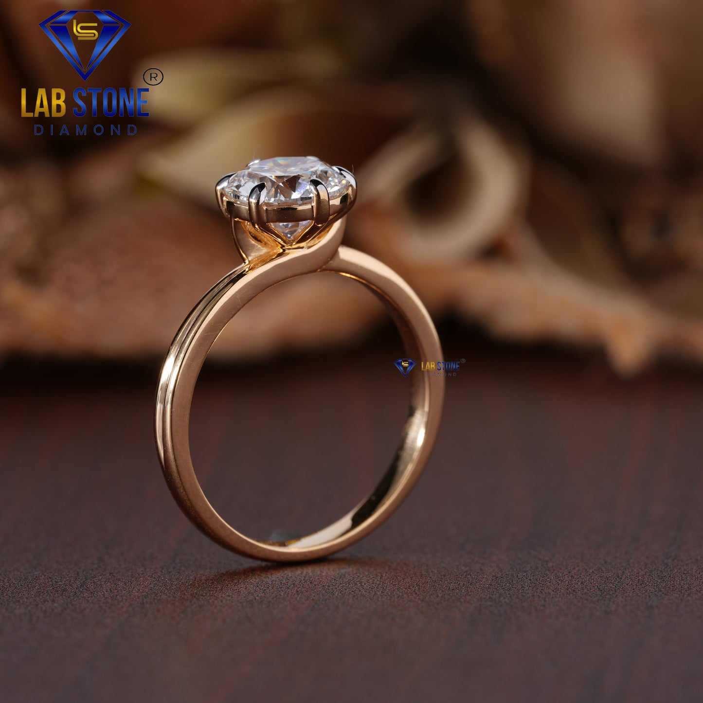 1.98 TDW Round Cut Diamond Women’s Solitaire Ring