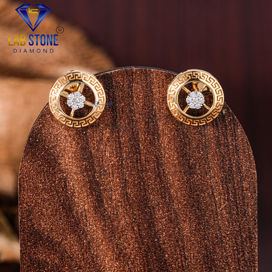 0.10 TDW Round Cut Diamond Stud Earring