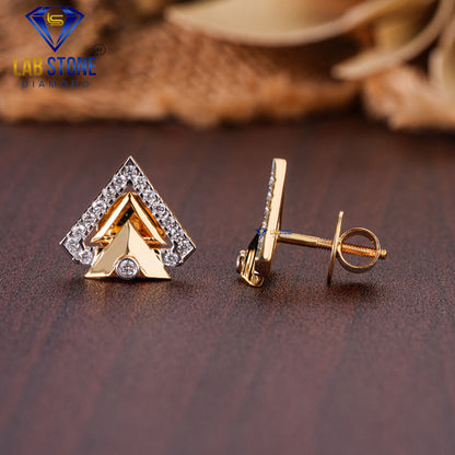 0.21 TDW Round Cut Diamond Stud Earring