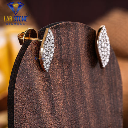 0.49 TDW Round Cut Diamond Stud Earring