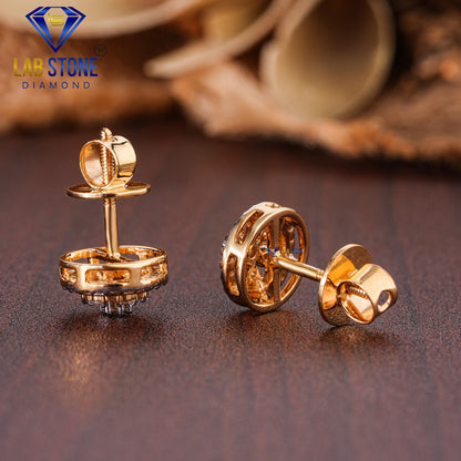 0.48 TDW Round Cut Diamond Stud Earring