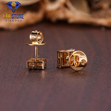 0.36 TDW Round Cut Diamond Stud Earring