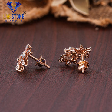 1.04 TDW Marquise Cut Diamond Stud Earring