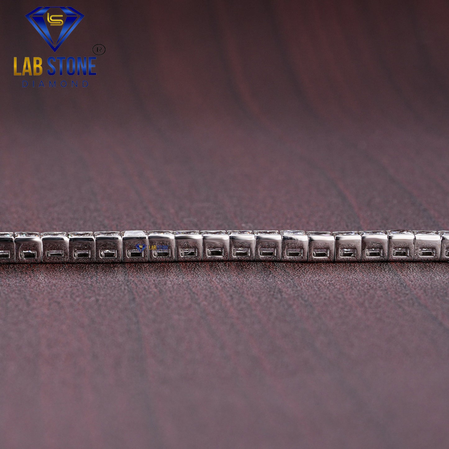 7.08 TDW Princess Cut Diamond Tennis Bracelet