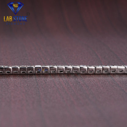 7.08 TDW Princess Cut Diamond Tennis Bracelet