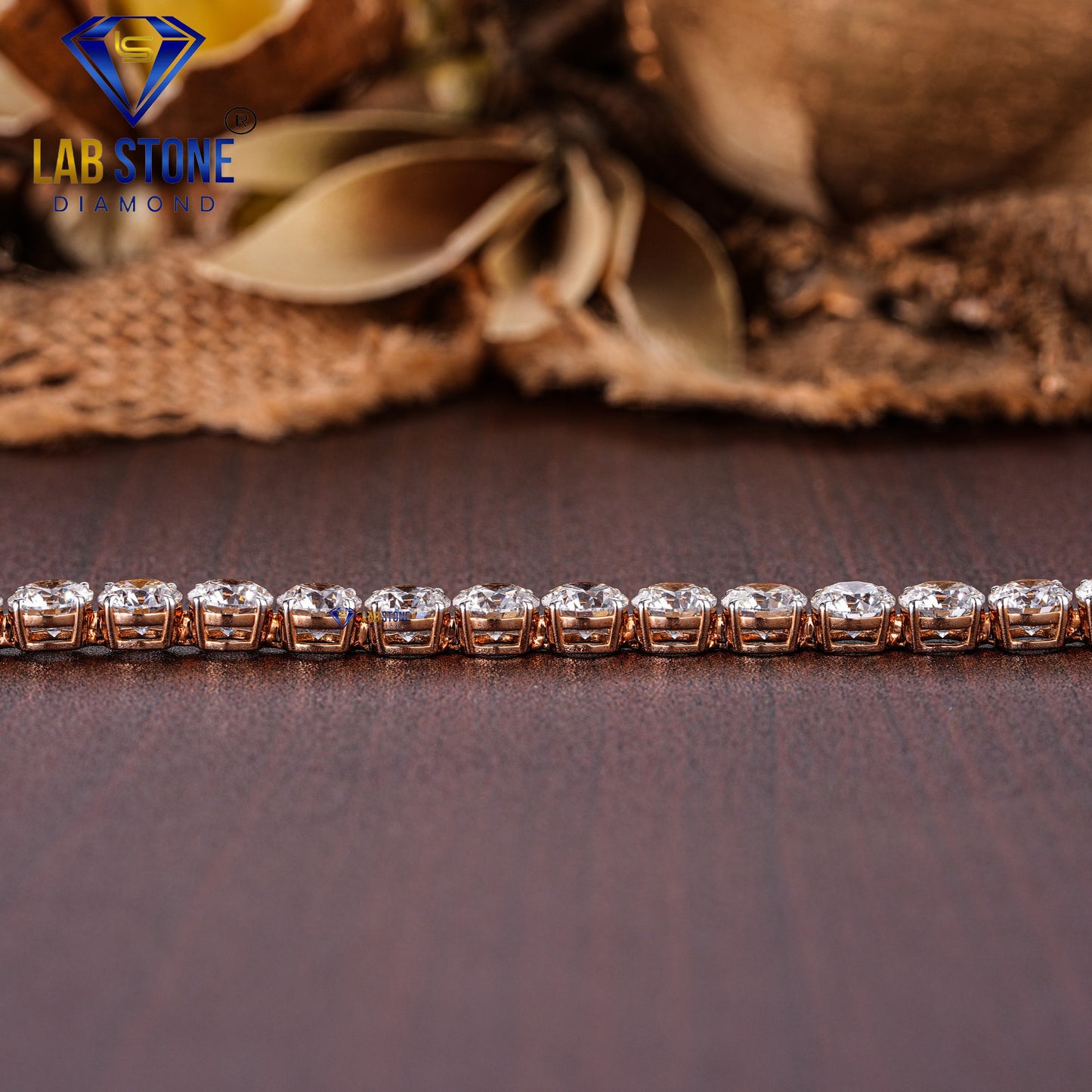 12.00 TDW Round Cut Diamond Tennis Bracelet