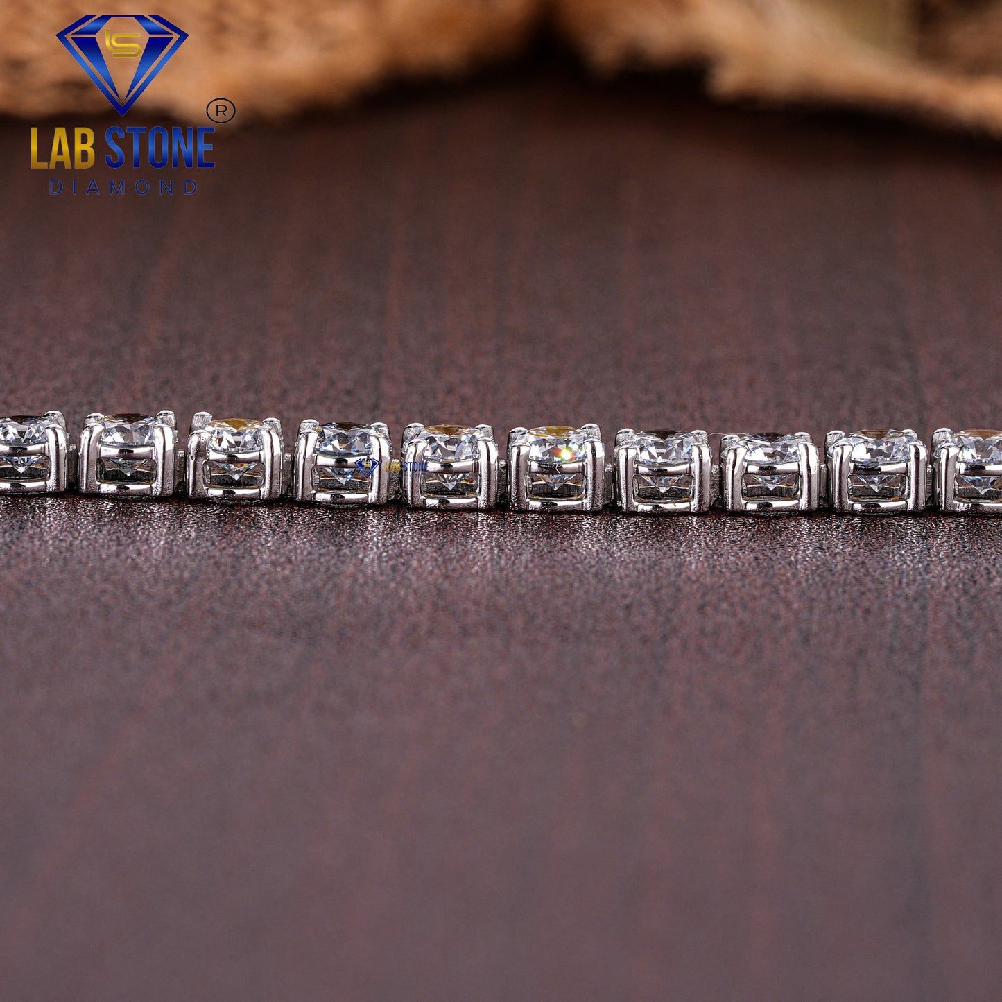 3.56 TDW Round Cut Diamond Tennis Bracelet