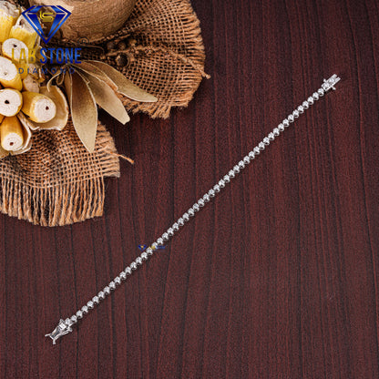 1.82 TDW Round Cut Diamond Tennis Bracelet