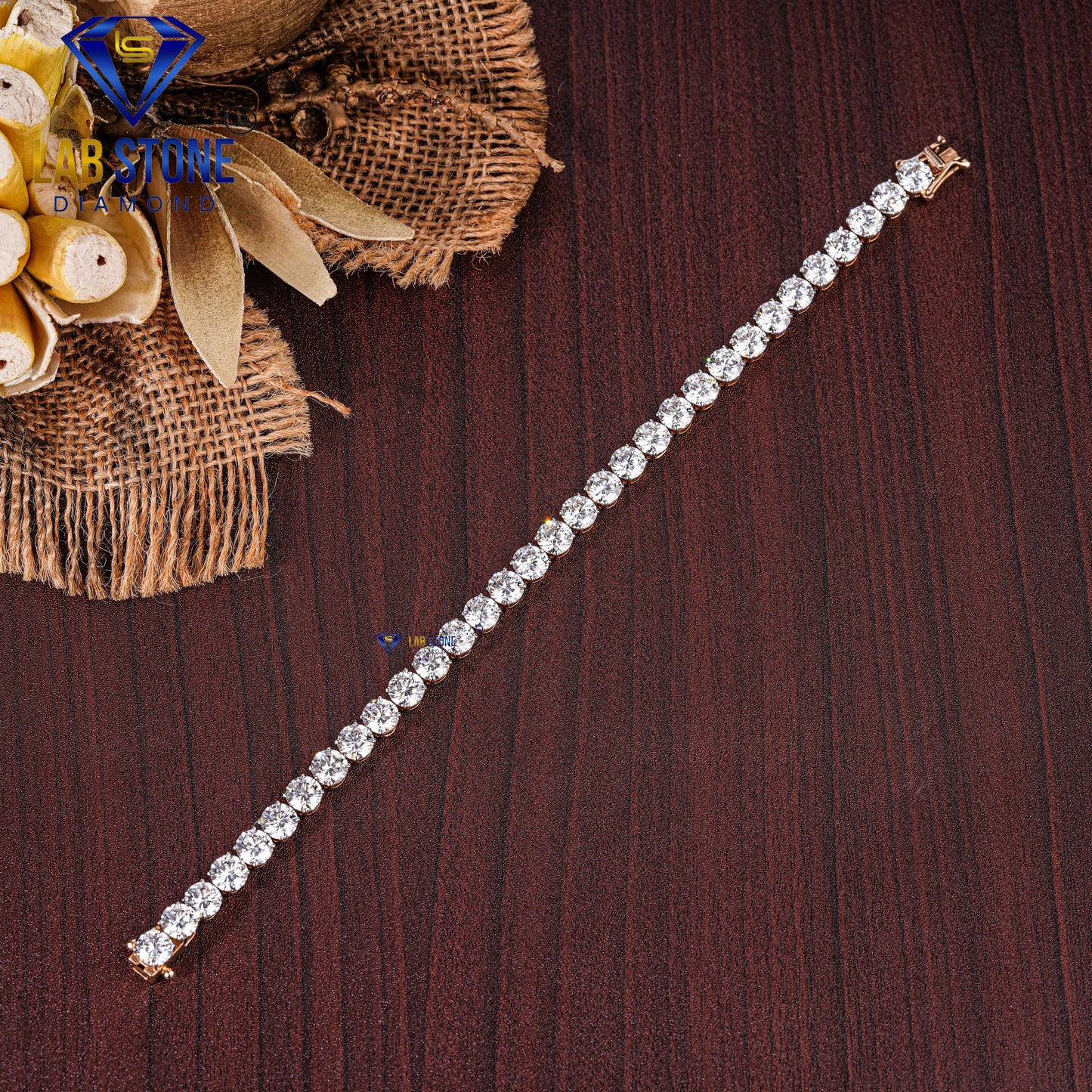 12.00 TDW Round Cut Diamond Tennis Bracelet