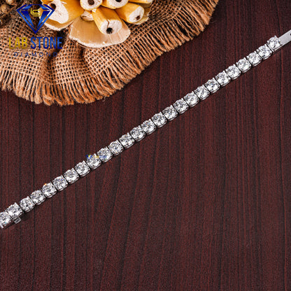 26.00 TDW Round Cut Diamond Tennis Bracelet