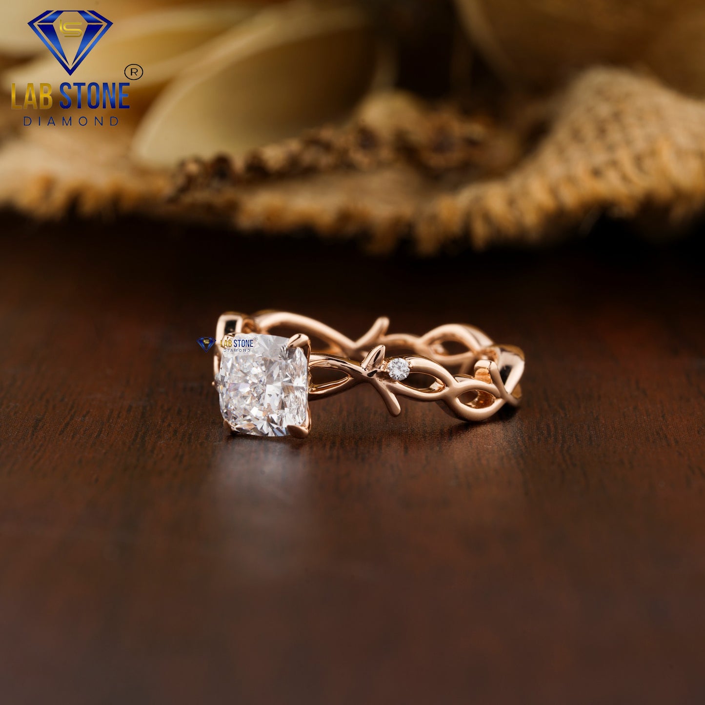 1.62 TDW Round Cut Women’s Three Stone Diamond Ring