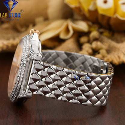 2.11 CT TDW Round Cut Diamond women's Watch