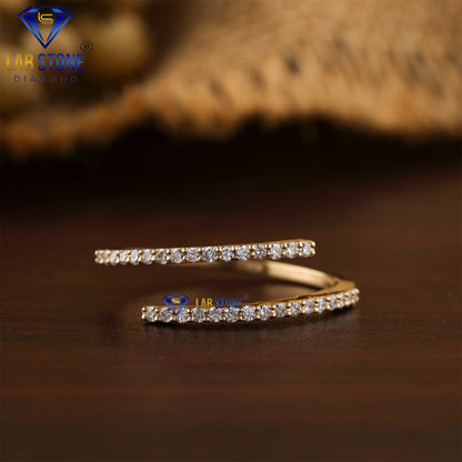 0.12 TDW Round Cut Diamond Women’s Band Ring