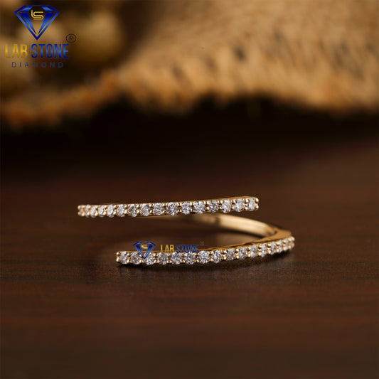 0.12 TDW Round Cut Diamond Women’s Band Ring