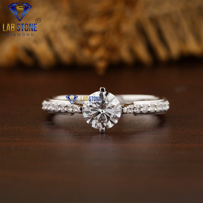 0.98 TDW Round Cut Women’s Engagement Diamond Ring