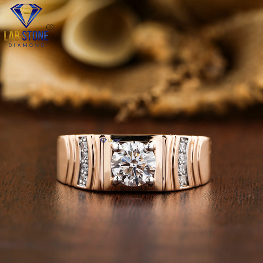 1.004 TDW Round Cut Men’s Engagement Diamond Ring