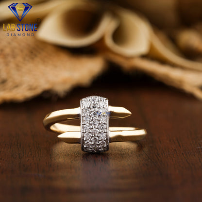 0.325 TDW Round Cut Women’s Engagement Diamond Ring