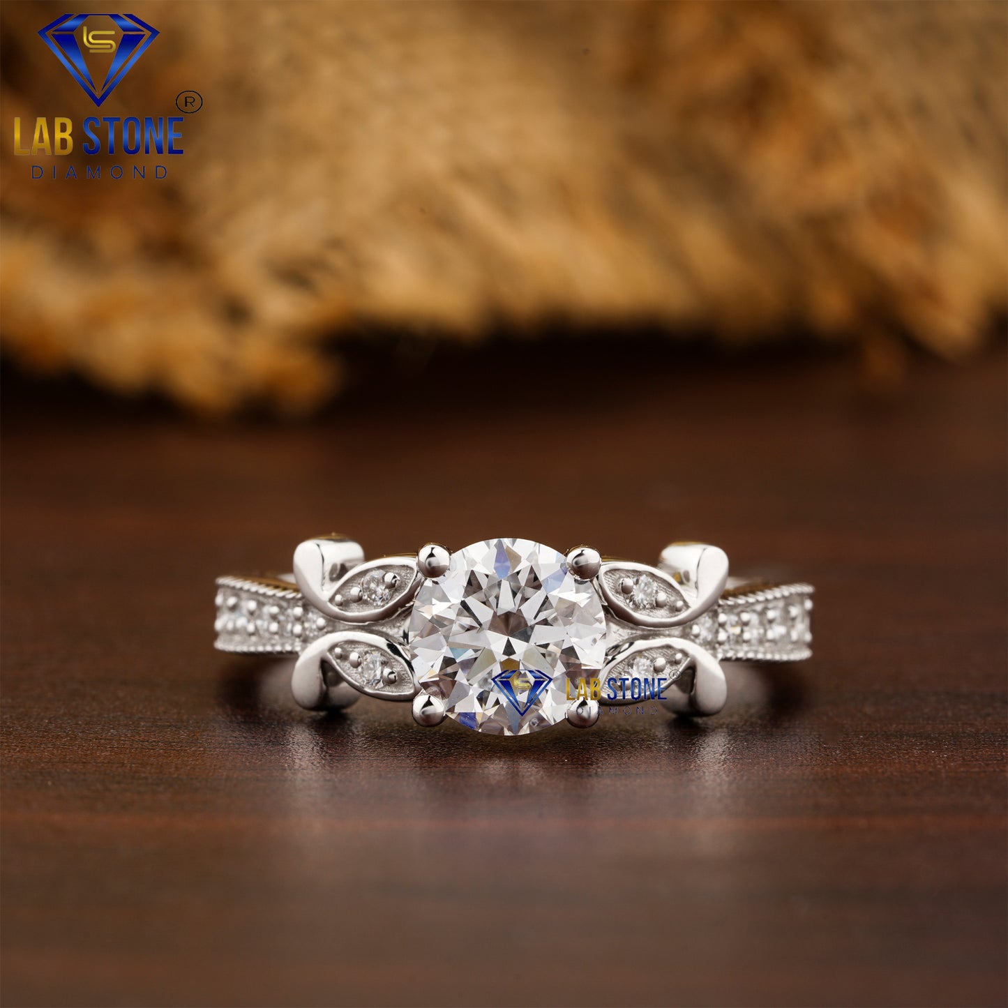 1.29 TDW Round Cut Women’s Engagement Diamond Ring