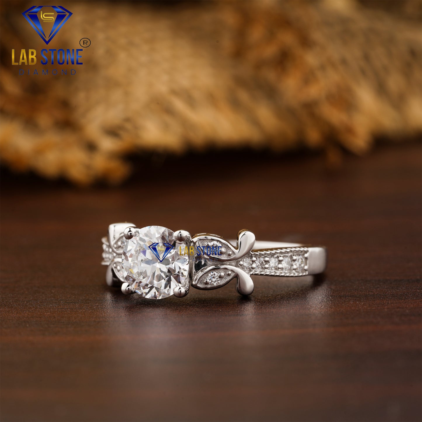 1.29 TDW Round Cut Women’s Engagement Diamond Ring