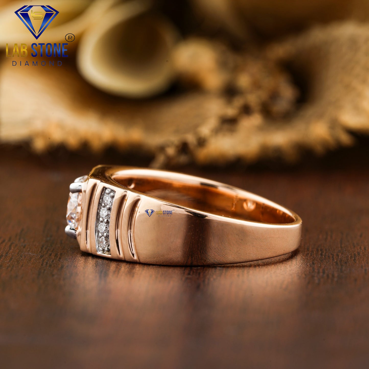 1.004 TDW Round Cut Men’s Engagement Diamond Ring