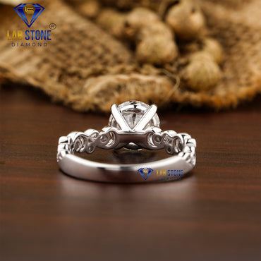 2.09 TDW Round Cut Women’s Diamond Engagement Ring