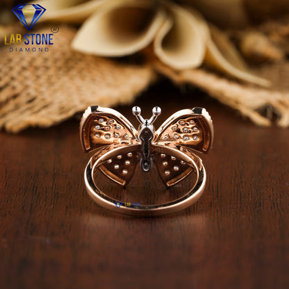 0.630 TDW Round Cut Women’s Engagement Diamond Ring