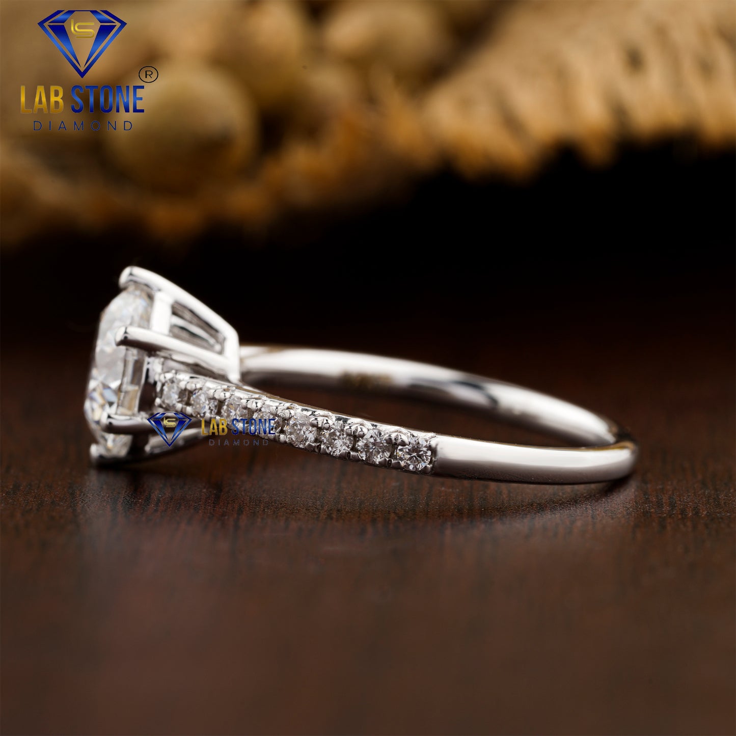 1.19 TDW Round Diamond women's  Engagement Ring