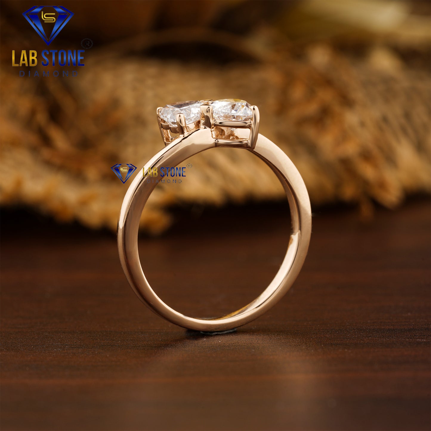 1.00 TDW Heart Cut Women’s Diamond Engagement Ring