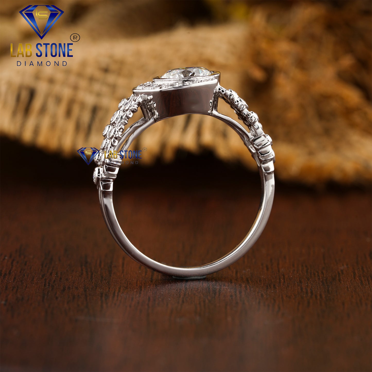 1.14 TDW Round Cut  Diamond Women’s Engagement  Ring