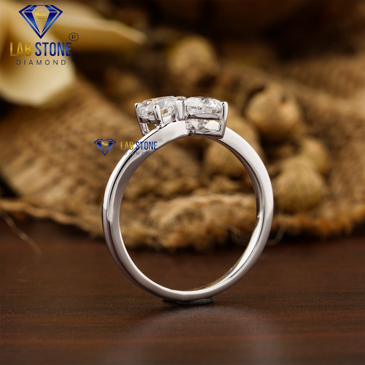 1.10 TDW Heart Cut Women’s Diamond Engagement Ring