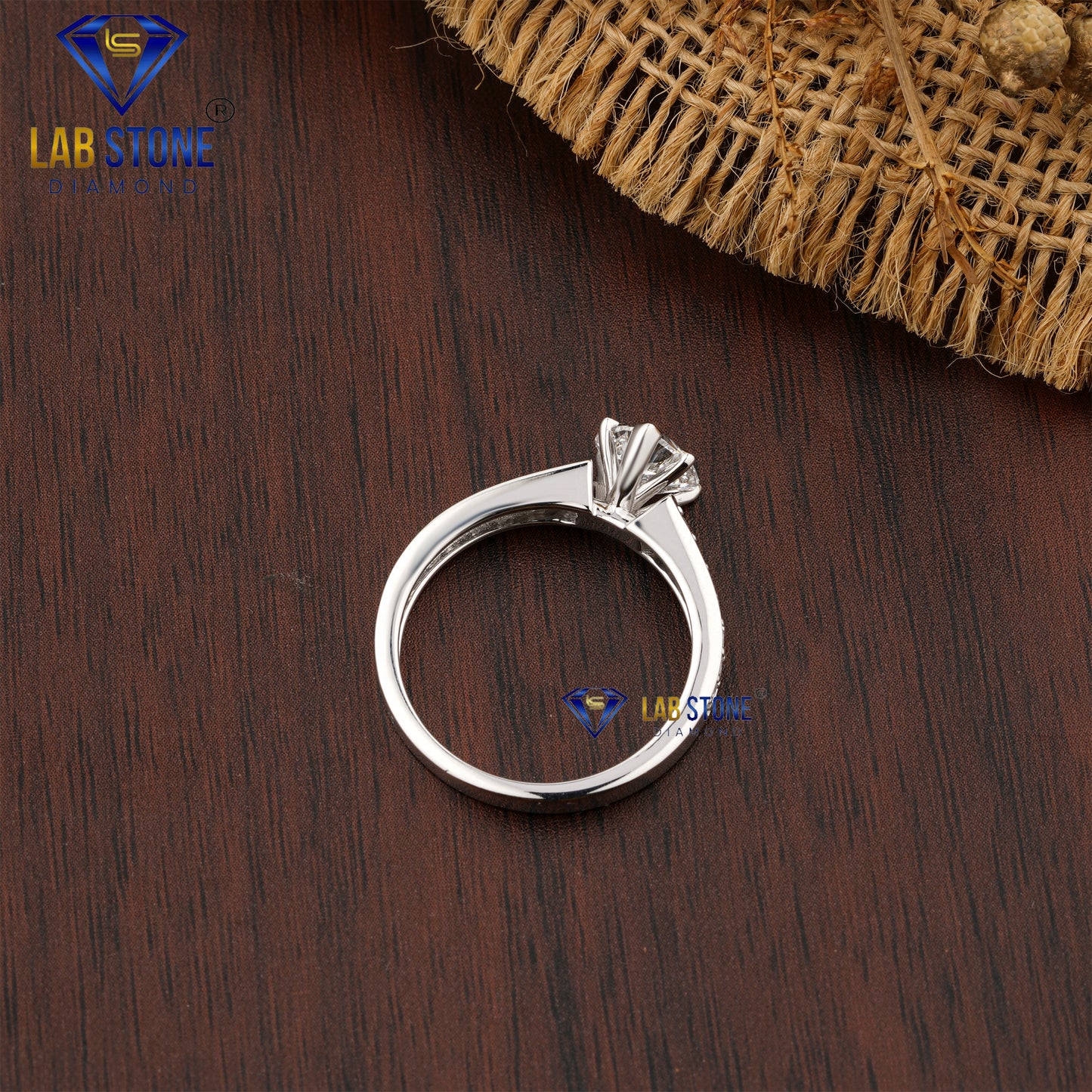 1.56 TDW Heart & Round Cut Women’s Engagement Diamond Ring