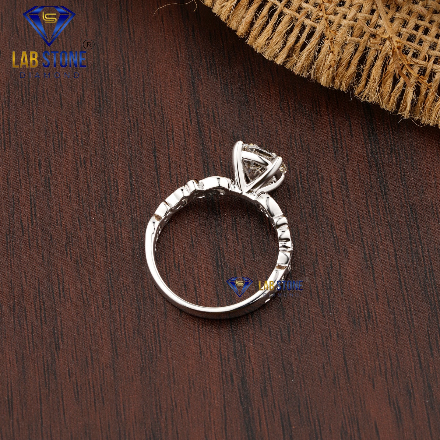 2.09 TDW Round Cut Women’s Diamond Engagement Ring