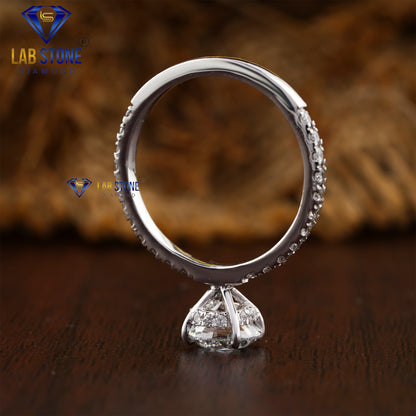 1.33 TDW Round Cut Diamond Women’s Engagement Ring