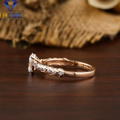 1.078 TDW Oval & Round Cut Diamond Women's Ring