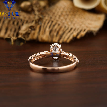 1.078 TDW Oval & Round Cut Diamond Women's Ring