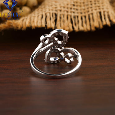 0.37 TDW Round Cut Diamond Women’s  Engagement Ring