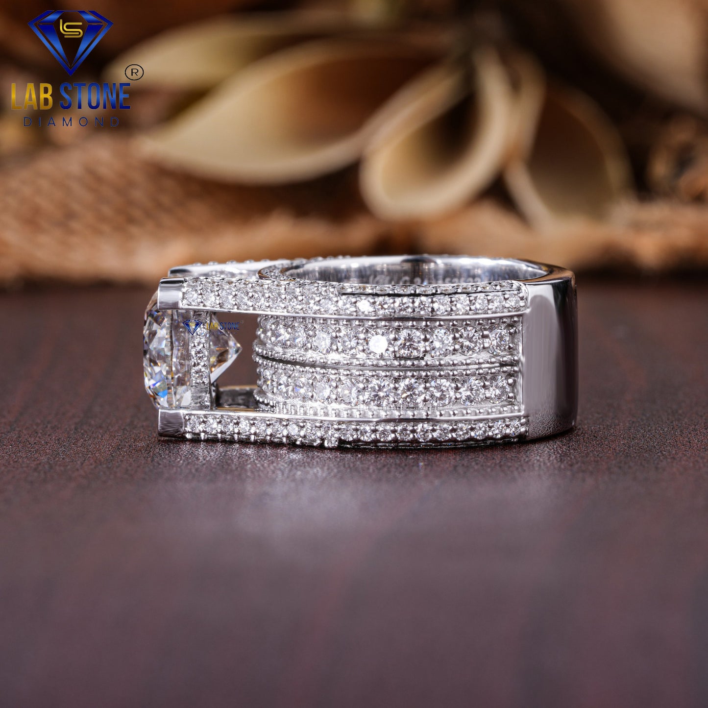 5.83 TDW Round Cut Diamond Engagement Ring for Women