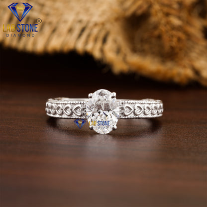 1.06 Oval Cut Women's Solitaire Diamond Ring