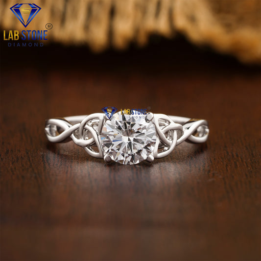 0.95 TDW Round Cut Diamond Women’s Solitaire Ring