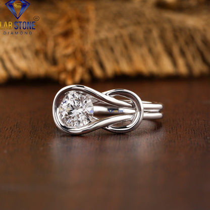 1.00 TDW Round Cut Daimond Women’s Solitaire Ring