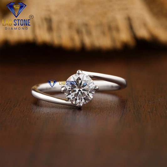 0.92 TDW Round Cut Diamond Women’s Solitaire Ring