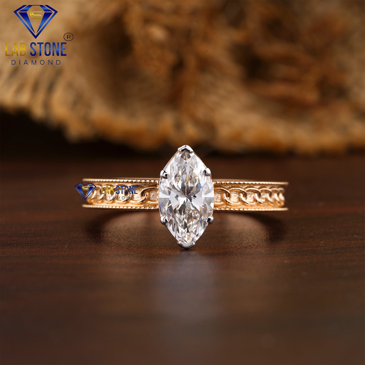 1.02 TDW Marquise Cut Daimond Women’s Solitaire Ring