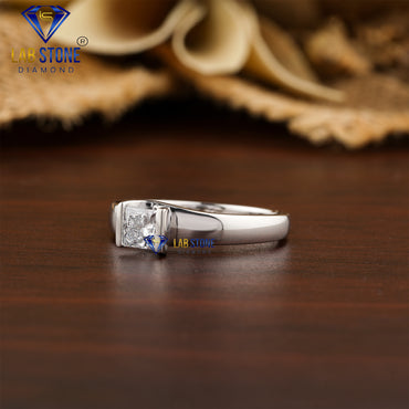 0.50 TDW Princess Cut Women’s Solitaire Diamond Ring